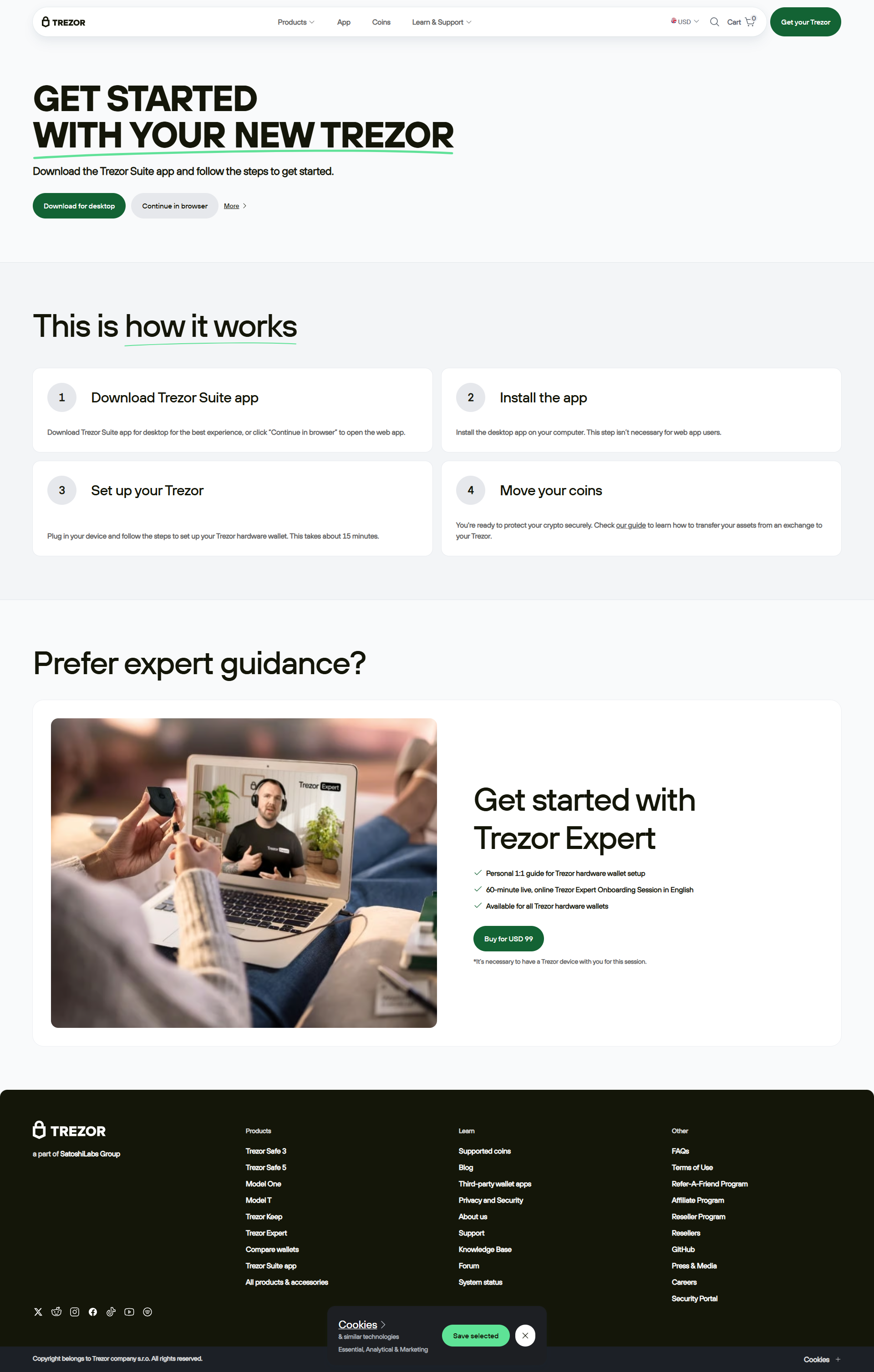 Trezor banner